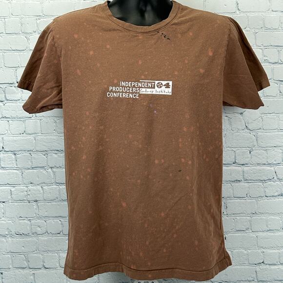 Vintage Y2Ks Independent Producers Conference T Shirt Film Movie Brown L Large - Picture 2 of 10